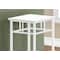 Monarch Specialties Accent Table, Side, End, Plant Stand, Square, Living Room, Bedroom, White Laminate, White I 3279 - alternate 5
